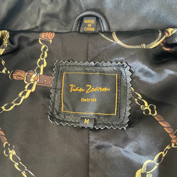 Reed Tian Zoarm Medium Black Leather Jacket - Picture 5 of 5